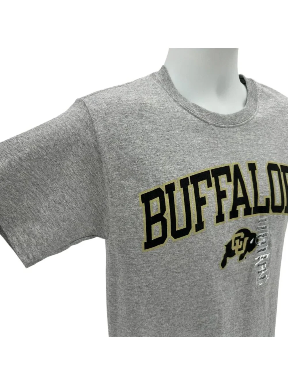 NEW Champion Mens Small Shirt CU Buffaloes Graphic Gray Short Sleeve T-Shirt - Picture 2 of 6